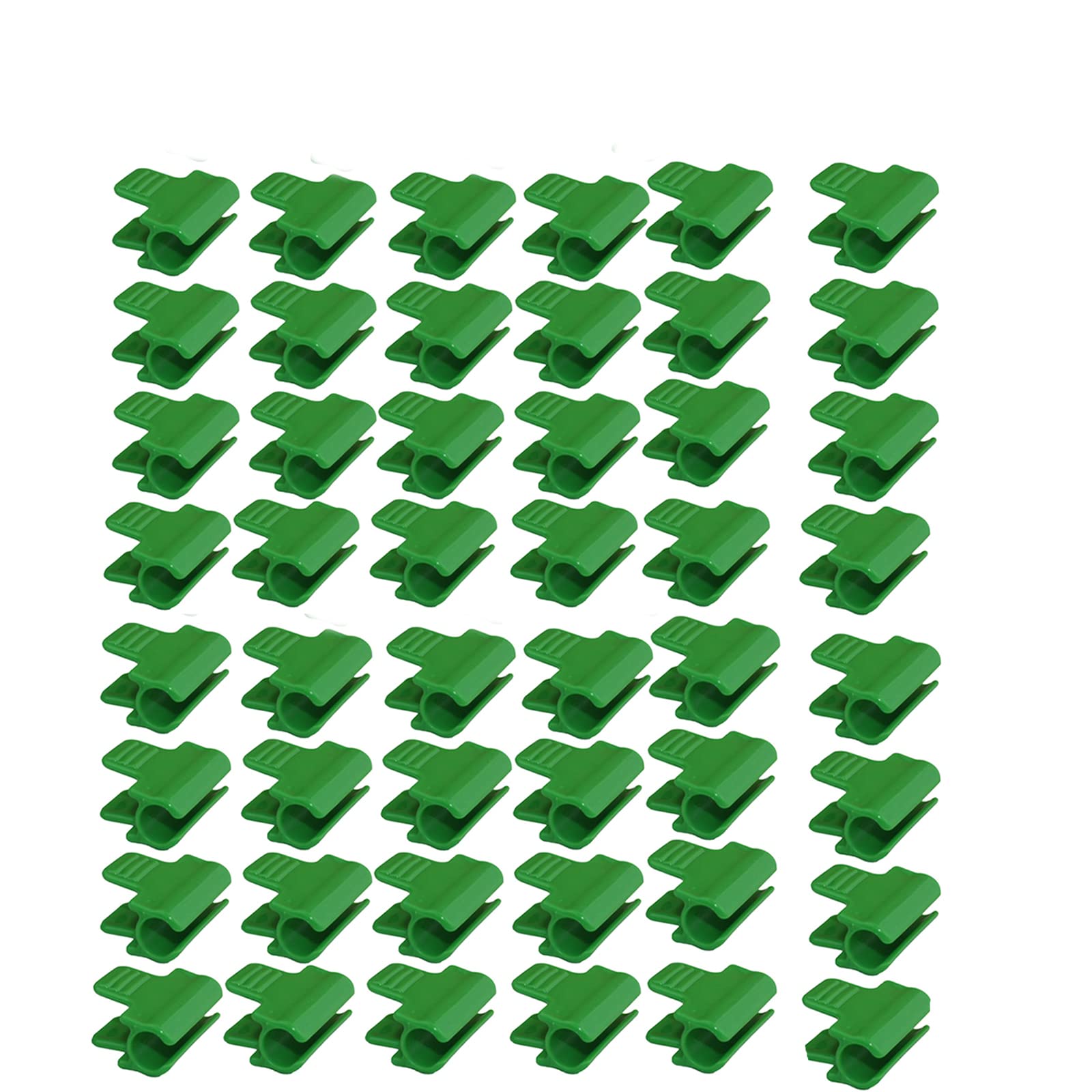 LAMF 48Pcs Pipe Clamps Greenhouse Film Row Cover Netting Tunnel Hoop Clips for Outer Diameter 11mm/0.43 Plant Stakes Shed Film Shading Net Rod Clip