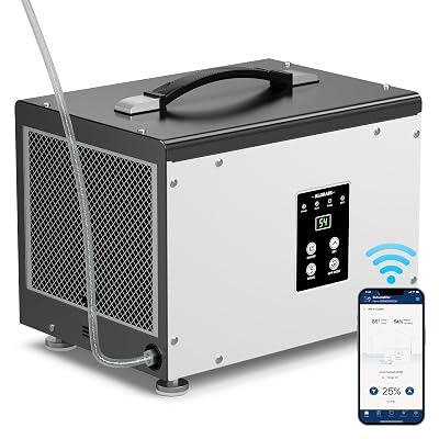 ALORAIR Wi-Fi Crawl Space and Basement Dehumidifier, 70 Pint with Pump, Auto-Defrost, Covers Up to 1000 Sq Ft, Memory Start, cETL Listed, Commercial Grade