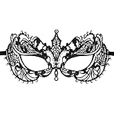 Coddsmz Laser Cut Metal Women's Masquerade Mask Venetian Party Mardi Gras Halloween Mask