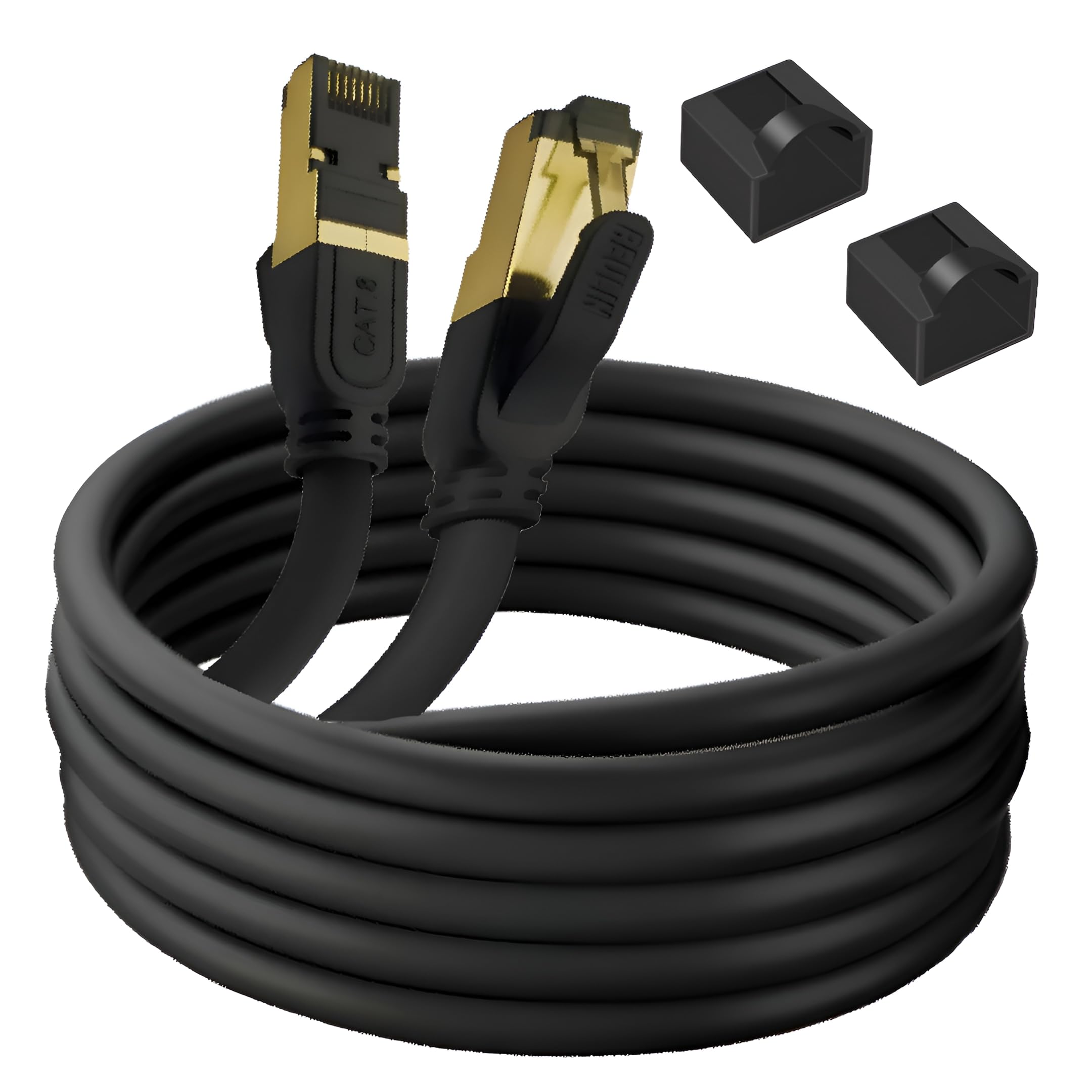 Reulin SSTP Stranded Copper 10m Cat 8 Fast High Speed Internet Ethernet Cable 10,0 M 40-G RJ45 LAN Patch Cord For Network Switch Gaming Console Router Modem Smart TV Docking Station PC - 10 Metre