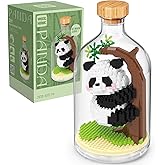 OLTLYUNH Creative Panda Toy Building Set,Adult Mini Animal Friend Set,Party Favors Gift for Friends,Animal Lovers Office Home Decor Building Block,New Year Easter Birthday Gift for Family(Climbing)