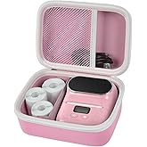 Case Compatible with Phomemo M110 Label Maker - Portable Mini Bluetooth Thermal Label Maker Carrying Storage Bag for Printer Labels, USB Cable and Accessories - Pink (Box Only)