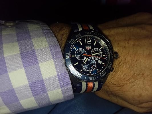 Blue Chronograph Mens Watch 