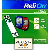 ReliOn Prime Blood Glucose Test Strips, 100 Ct + me Gusta Sticker