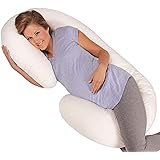 Leachco Snoogle Original Maternity/Pregnancy Total Body Pillow, Ivory