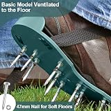 URAQT Lawn Aerator Shoes 26 Nail Spikes Adjustable Straps One Size Fits All view 6