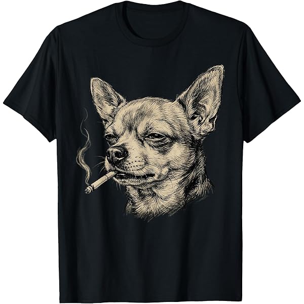 chihuahua with cigarette Amazon.com: Dog Smoking Cigarette Funny Chihuahua Meme T-Shirt : Clothing,  Shoes & Jewelry