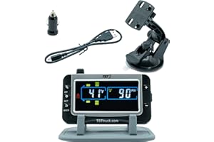 TST TRUCK SYSTEM TECHNOLOGIES TST 507 Tire Pressure Monitoring System, Color Monitor with 2 Display Mounts and Power Adapter by Truck System Technologies, TPMS for RVs, Campers, and Trailers