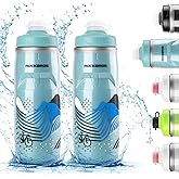 ROCKBROS Bike Water Bottle 21oz Bicycle Water Bottle for 5hrs Insulation Sports Squeeze Water Bottle with Leakproof Design