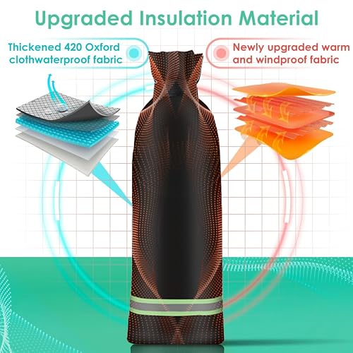 Outside Tap Cover For Winter Thickened Outdoor Faucet Protector Large Insulated Outdoor Faucet Cover From Freezing Bursting Waterproof Thermal Tap Jacket (Black