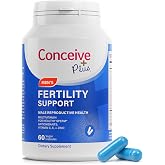 CONCEIVE PLUS Fertility Support for Men Male Fertility Supplement | Zinc, Vitamin C, E, Selenium, Sperm Health &amp; Conception, 60 Capsules, 30 Days Supply