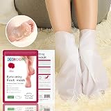 CGBOOM 3 Pack Foot Peel Mask Rose Exfoliating Socks Callus Remover Dry Cracked view 6