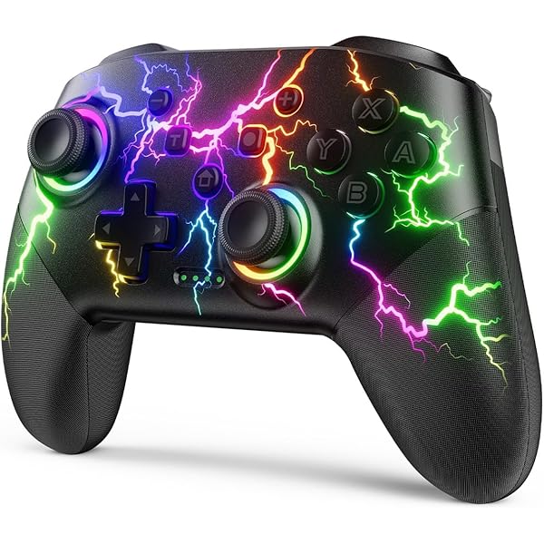 thumbnail image 2 of Pig Halloween Mask Reddening Wireless Switch Controller With LED Lights - Pro Controller For Switch/Lite/OLED With Motion Control & Vibration Cosplay Pig Costume 2 of 12
