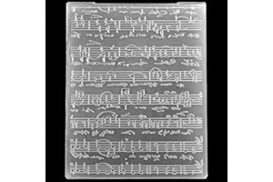 DDOUJOY Music Notation Plastic Embossing Folders for Card Making Scrapbooking and Other Paper Crafts 3090972