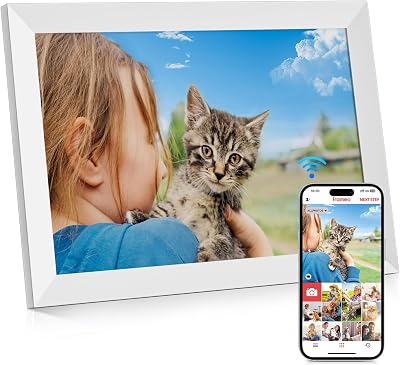 GGUA 10.1 Inch Digital Photo Frame with Wifi 32GB IPS Touch Screen 1280x800