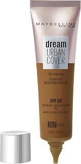 Maybelline Dream Urban Cover Foundation SPF 50 352 Tuffle Full Coverage view 2