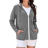 TASAMO Zip Up Hoodie Women Oversized Sweatshirt Long Sleeve 2026 Comfy Lightweight Outfit Jackets Workout Clothe