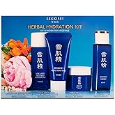 SEKKISEI Herbal Hydration 4-Step Kit to Cleanse and Hydrate