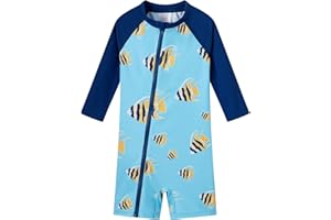 UMELOK Baby Boys' Swimsuit Full Zip UPF 50+ Sun Protection Swimwear