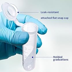 zoomto 5ml Microcentrifuge Tubes 300PCS,Centrifuge