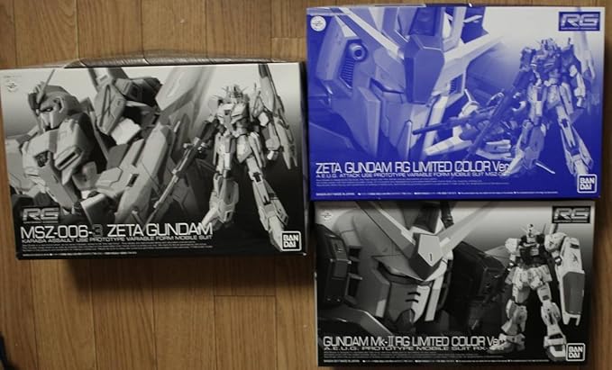 Amazon プレミアムバンダイ Rg 1 144 Zガンダム3号機 ガンダムmk Ii Zガンダム Rgリミテッドカラーver Hg スーパー ガンダム 6個セット プラモデル 通販