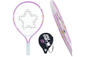 LITIAN Kids Tennis Racket for Boys & Girls Aged 2-12 - Multi-Color & Style Youth Tennis Racket for Beginner, Includes 420D Nylon Shoulder Strap Bag