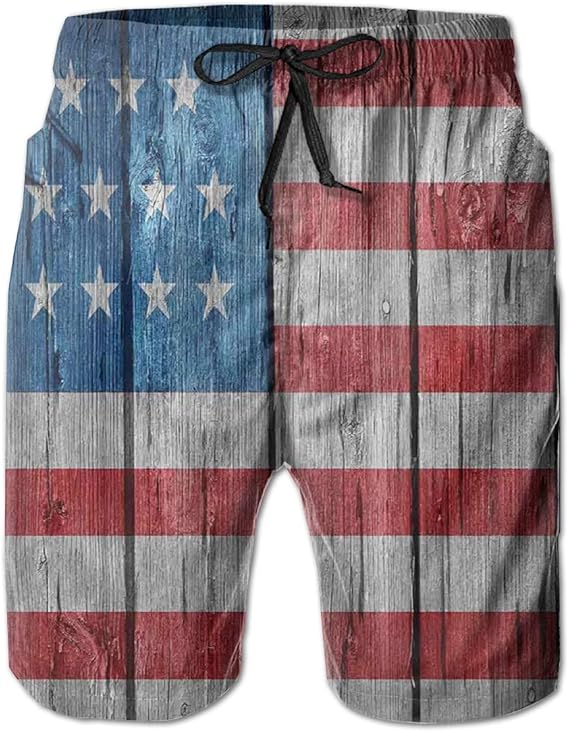 fourth of july swim trunks