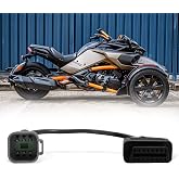 Lqito 6 pin to 16 pin CAN OBD2 OBDII Diagnostic Adapter Cable Fits CAN AM Moto ATV UTV Motorcycle Bike