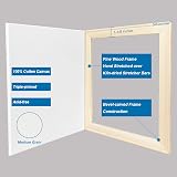 Genixart White Blank Stretched Canvas 20x25cm 6 Pack Primed Professional Artist view 6