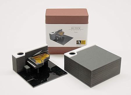 Amazon 公式商品 トライアード インテリアになるメモ帳 Omoshiroi Block Shape Piano メモ帳 文房具 オフィス用品 Amazon 公式商品 トライアード インテリアになるメモ帳 Omoshiroi Block Shape Piano メモ帳 文房具 オフィス用品