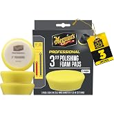 Meguiar's Professional 3" Polishing Foam Pad, 3 Pack | Professional Foam Pad for Polishing, use with Polishes for Removing Light Scratches &amp; Swirls or use with One-Step Products