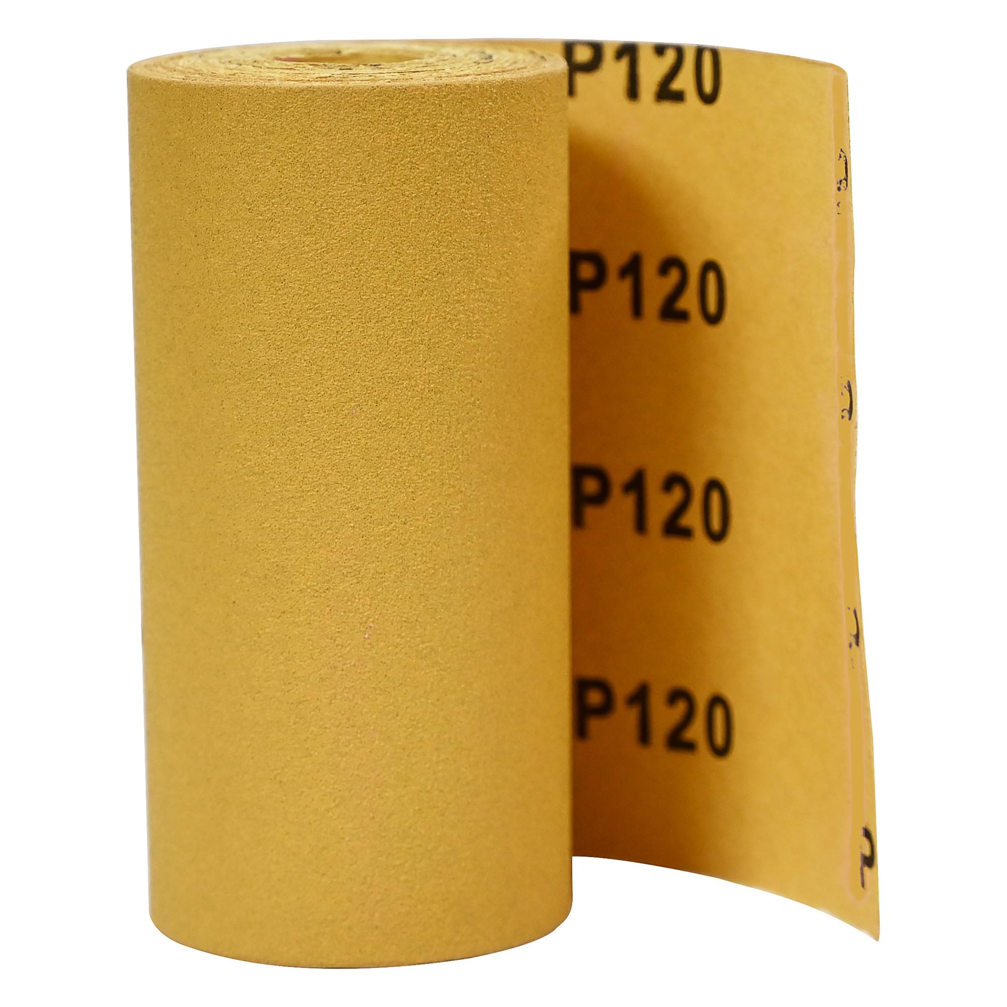 Trend Aluminium Oxide Sanding Roll, 120 Grit, 115mm Wide x 5 Metre Long, Strong & Durable Anti-Clog Sand Paper, AB/R115/120A