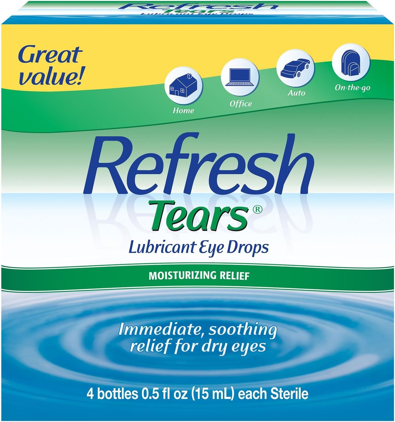Refresh Tears Lubricant Eye Drops Multi-Pack 1 Pack (4 ct)