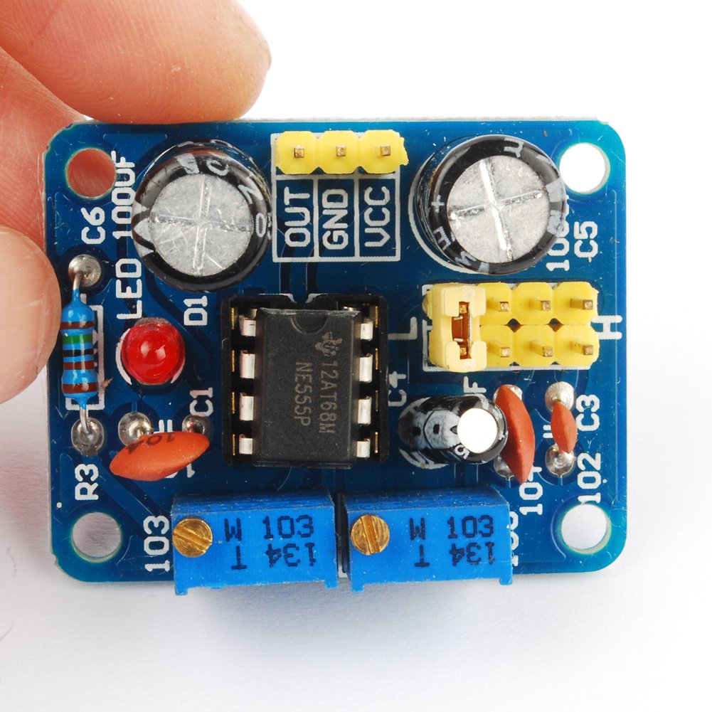 NE555 Signal Generator Square Wave Pulse Frequency Adjustable Module 1 ...