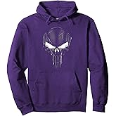 Marvel The Punisher Skull Glowing Eyes Pullover Hoodie