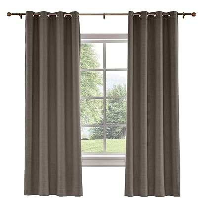 Amazon Com Prim Blackout Linen Curtains 96 Inches Length Thermal
