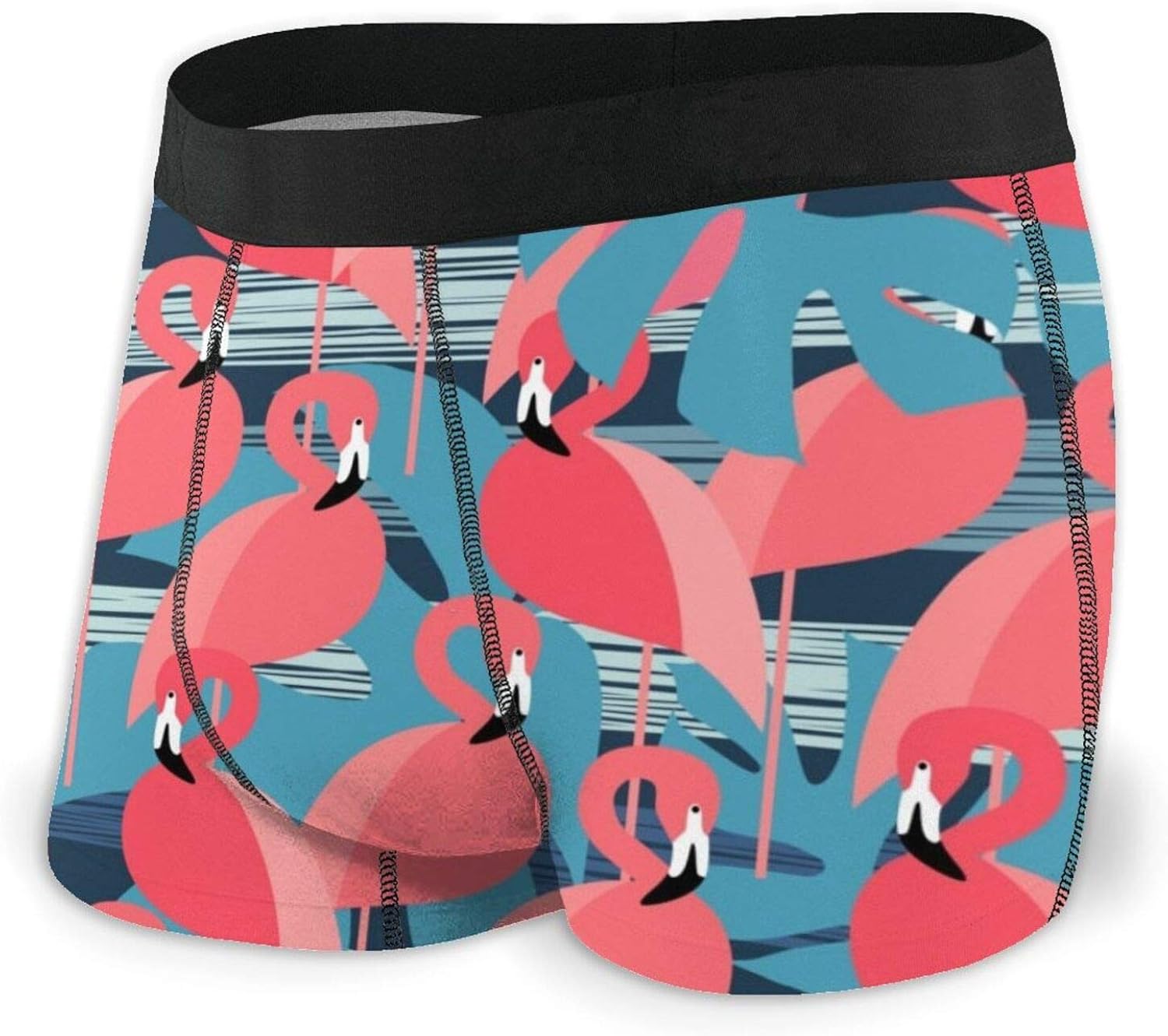 Flamingo Fashion Printed Men'S Boxer Briefs Breathable And Light at