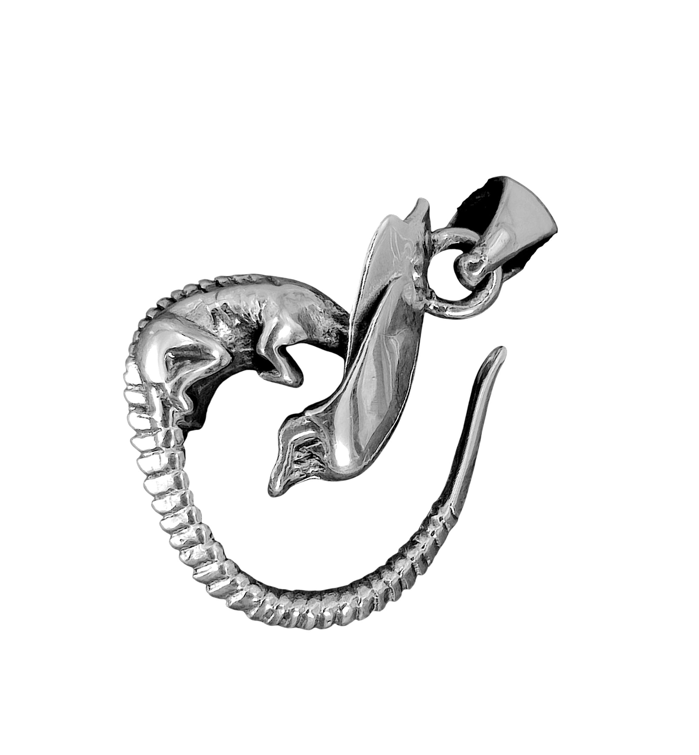 Kiss of Leather Alien Pendant 925 Sterling Silver No. 178