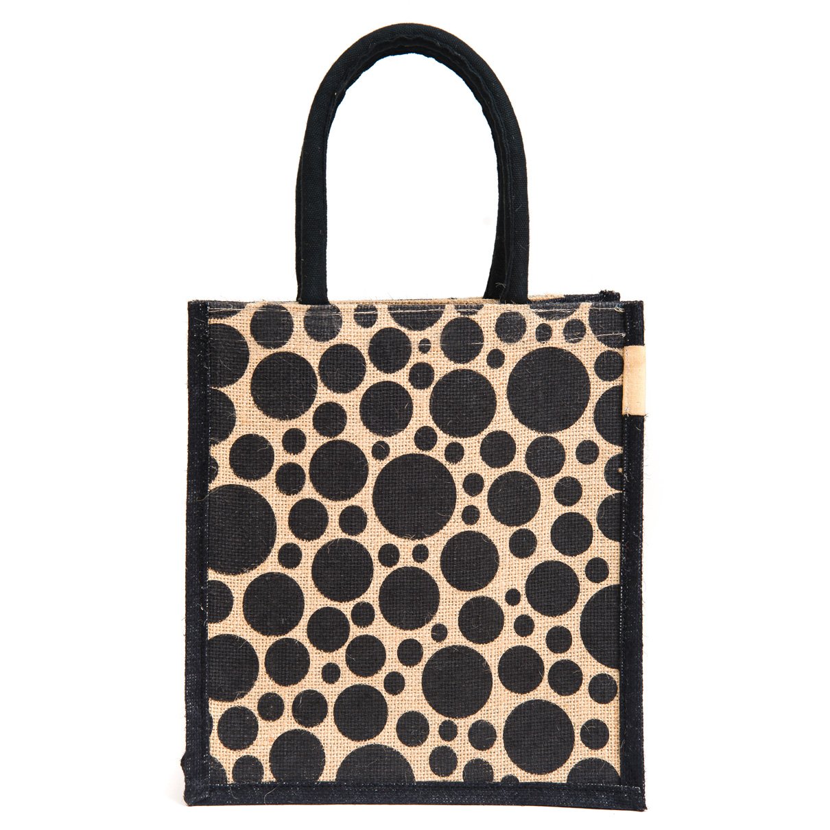 h&b men's jute multicolour lunch bag