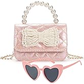 LJCTULY Toddler Purse, Kids Crossbody Bag Little Girls Bow Purse, Chirstmas Birthday Gift