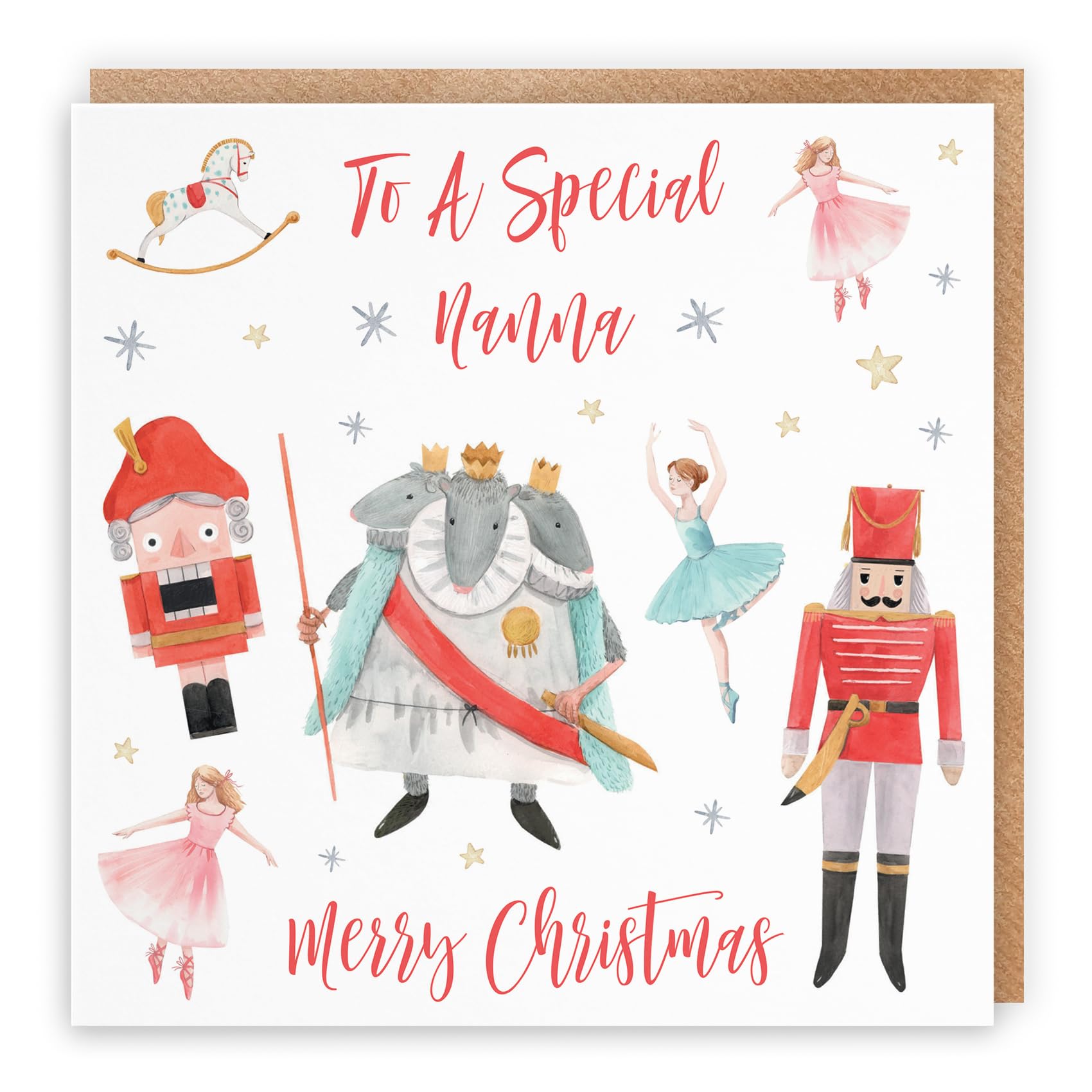 Hunts England - Nanna Christmas Card - To A Special Nanna - Merry Christmas - Nutcracker Collection - Fun Xmas Card (Nanna - Xmas)