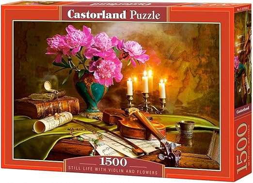 Castorland Still Life with Violin & Flowers Puzzle (1500 Piece)