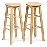 PJ Wood 29 Inch Tall Classic Round Seat Kitchen