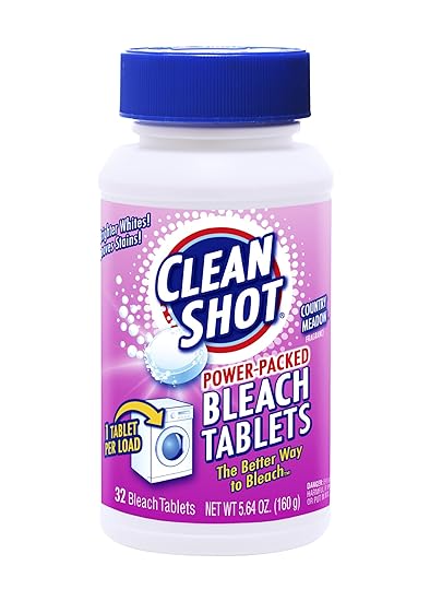 Buy Roll Over Image To Zoom In Clean Shot Bleach Tablets 32 Ct