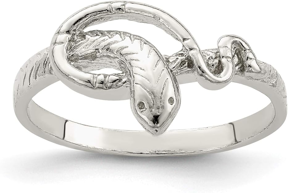 Sterling Silver Snake Ring Amazon.co.uk Jewellery