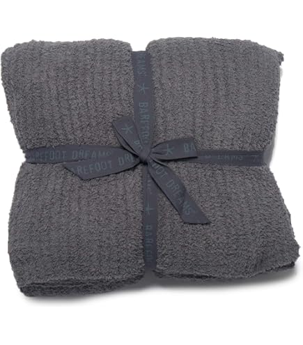 Barefoot Dreams CozyChic Bettdecke – Weiche Rippdecke In King-Size, Weiß