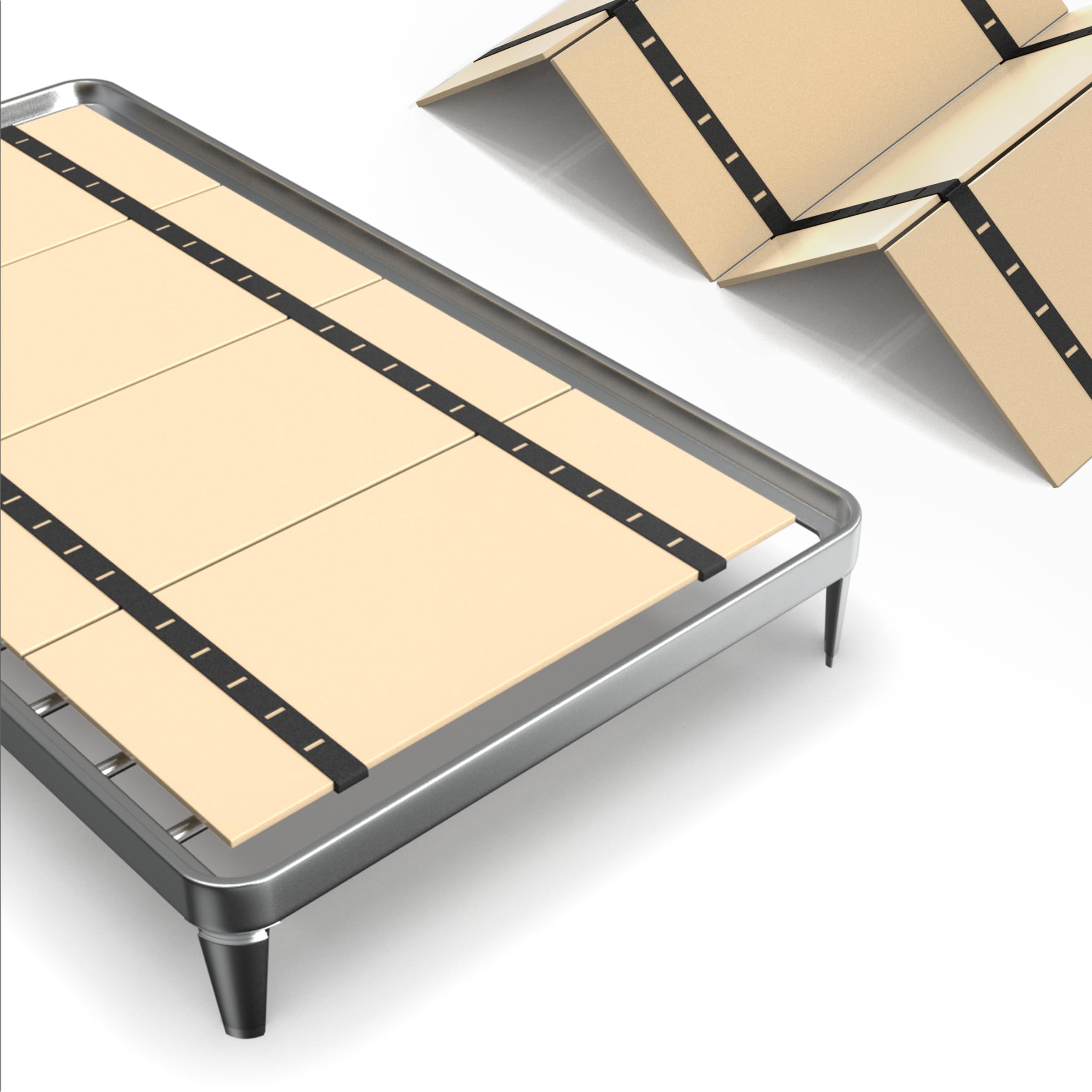 Photo 1 of Imperius Heavy Duty Splints, Collapsible Box Spring, Bunkie Board, Bed Support Slats, Underbed, Twin (30x60)