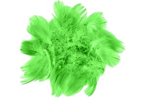 HaiMay 450 Pieces Green Feathers for Craft Wedding Home Party Decorations, 3-5 Inches Green Craft Feathers