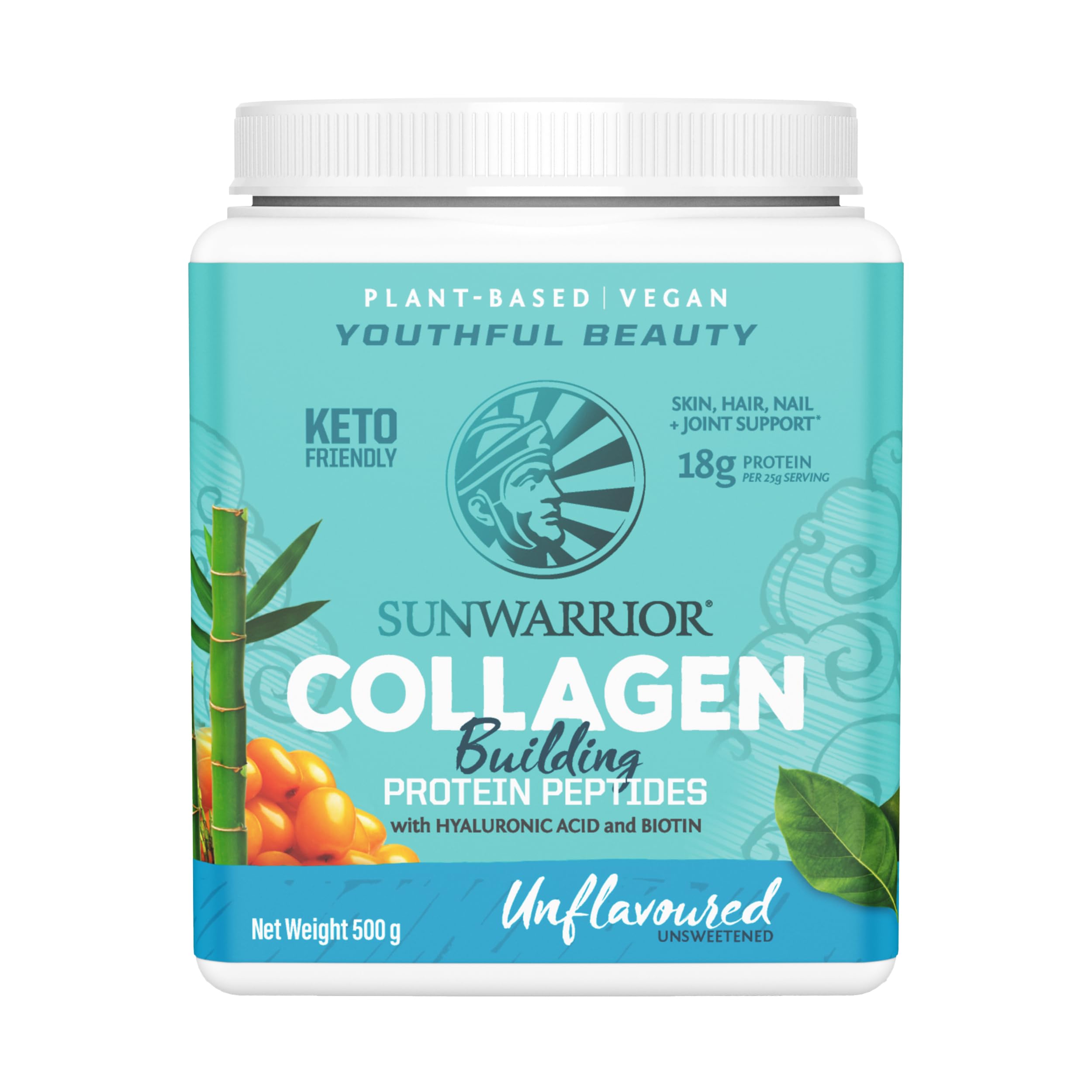 Sunwarrior Collagen Building Protein Peptides, Natural, 500 G