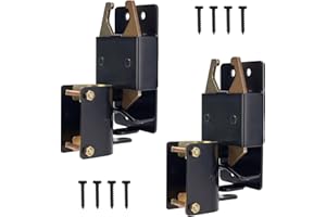 HILLMASTER 2 Pack Heavy Duty 2 Way Farm Gate Latch, Two Way Fence Gate Latch for Metal Gates Livestock Cattle Gate Latches Gate Hardware for Horse Corrals, Ranches(Screws and Instructions Included)